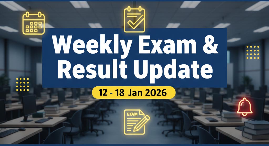 Blog Weekly Exam & Result Update (12–18 January 2026): Upcoming Exams, Admit Cards & Results – Complete Student Guide